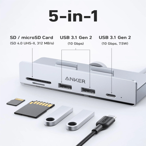 Anker 535 USB-C Hub (5-in-1, for iMac)